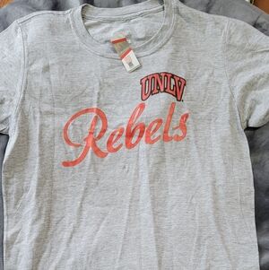 Fanatics Light Gray Crewneck Tee with Printed Logo